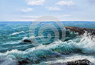 Ocean waves Stock Photo