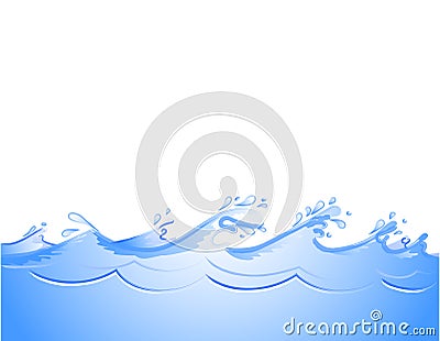 Ocean waves Vector Illustration