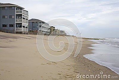 Oceanfront homes Stock Photo