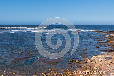 Oceanic coast in eastern Uruguay Stock Photo