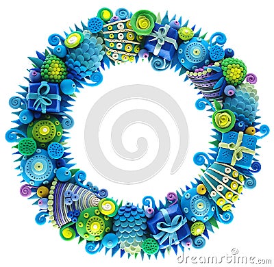 Oceanic wreath Gifts Stock Photo