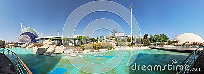 The Oceanografic in Valencia, panorama Editorial Stock Photo