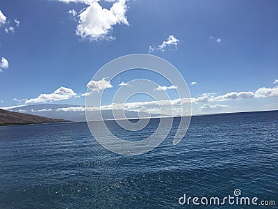 Oceanview from a Boat Stock Photo