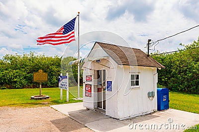 Ochopee Post Office Florida Editorial Stock Photo