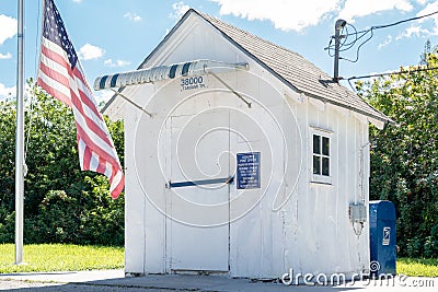 Ochopee post office on Tamiami Trail, Everglades, Florida Editorial Stock Photo