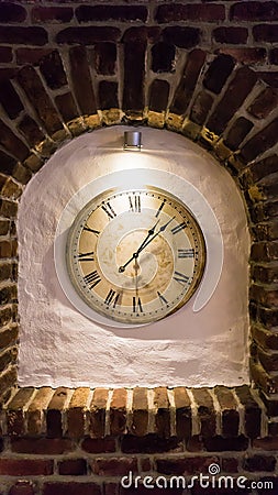 Oclock clock time old clock detail Stock Photo