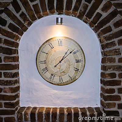 Oclock clock time old clock detail time is money Stock Photo