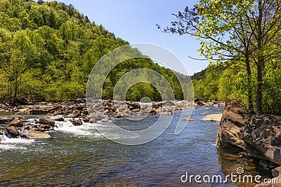 Ocoee River and Gorge in Polk County, Tennessee, USA Stock Photo