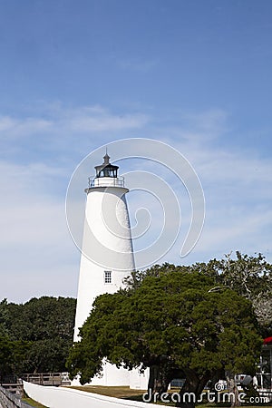 Ocracoke Lighthouse Stock Photo