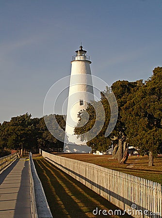 Ocracoke Lighthouse Stock Photo