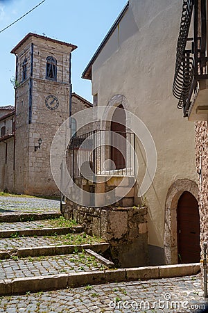 Ocre, old village in Abruzzo, Italy Stock Photo