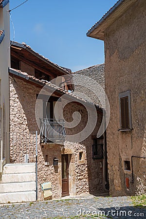 Ocre, old village in Abruzzo, Italy Stock Photo