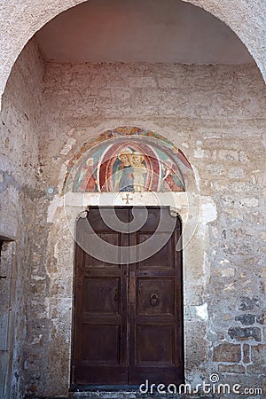 Ocre, old village in Abruzzo, Italy Stock Photo