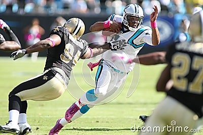 Cam Newton of the Carolina Panthers Editorial Stock Photo