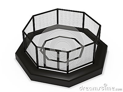 Octagon cage Stock Photo