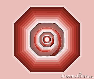 Octagon of colors Stock Photo