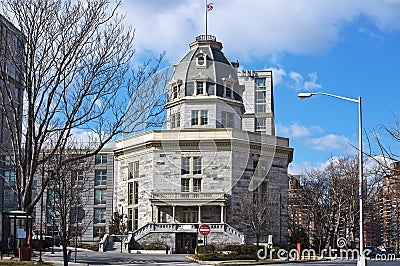 Octagon Tower, Roosevelt Island Editorial Stock Photo