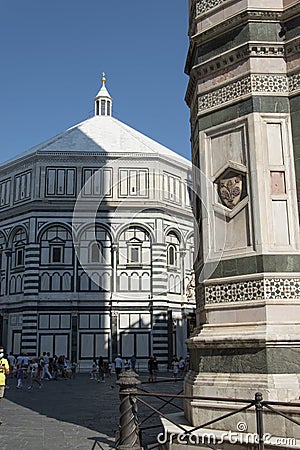 Octagonal Baptistery of San Giovanni Battista, Florence Editorial Stock Photo