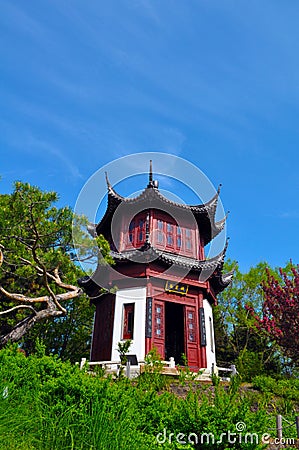 Octagonal Pagoda Stock Photo