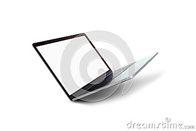 On October 7, 2021, in Bangkok, the new generation MacBook Pro laptop, space gray color, on a white background Editorial Stock Photo