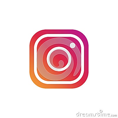 18, October, 2019. Minsk, Belarus. Social networks, instagram icon. Vector illustration, flat design Vector Illustration