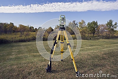 October surveying Stock Photo