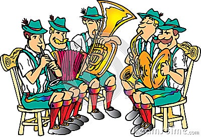 Octoberfest Band Stock Photo