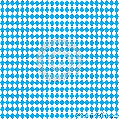 Oktoberfest blue pattern Bavarian flag geometric blue seamless background wallpaper sign Vector Illustration