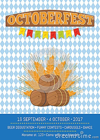 Octoberfest Oktoberfest Promotional Poster Vector Vector Illustration