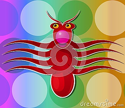 Octopus Creature, illustration Vector Illustration