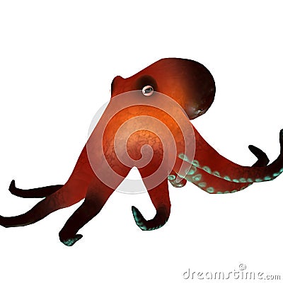 Octopus 3d render Stock Photo