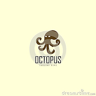 Octopus logo icon design, see animal logo design, see food logo design, logo design, icon design, graphics design, branding logo d Stock Photo