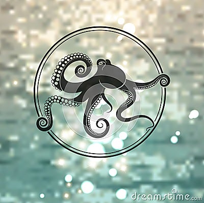 Octopus logo Vector Illustration