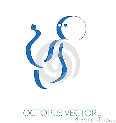 Octopus minimal illustration Cartoon Illustration