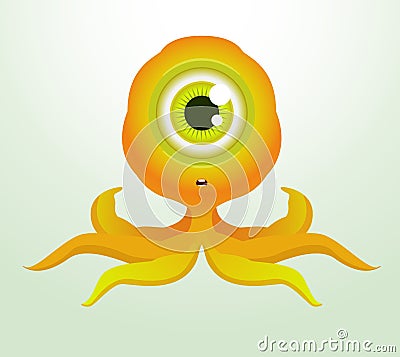 Octopus Monster Vector Illustration