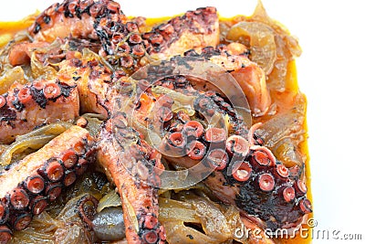 Octopus stew Stock Photo