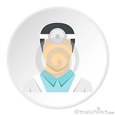 Oculist icon circle Vector Illustration