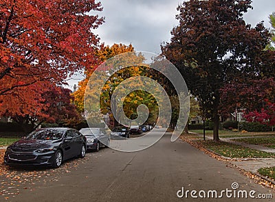 Odd/even parking Stock Photo