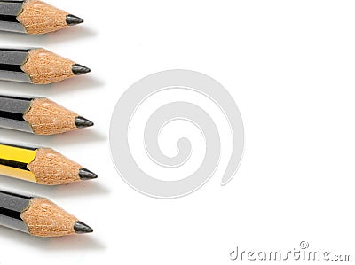 Odd one out Stock Photo