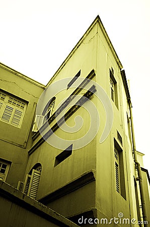 Odd shape building Stock Photo