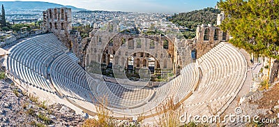 Odeon of Herodes Atticus in Athens, Greece Stock Photo