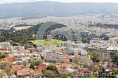 The Odeon of Herodes Atticus on the south slope of the Acropolis Editorial Stock Photo