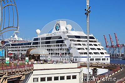 Azamara quest ship in the port in Odesa, Ukraine Editorial Stock Photo