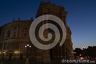 The Odessa National Academic Opera and Ballet Theater in Ukraine Editorial Stock Photo