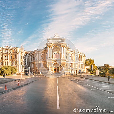 Odessa Opera and Ballet Theater, Ukraine Stock Photo