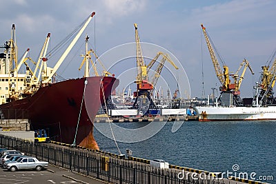 Odessa seaport Stock Photo