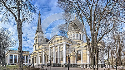 Spaso-Preobrazhensky Cathedral in Odessa, Ukraine Editorial Stock Photo