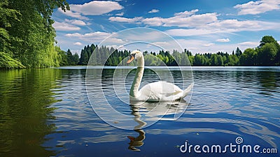 odette swan lake Cartoon Illustration