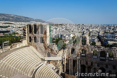 Odeum of Herodes Stock Photo
