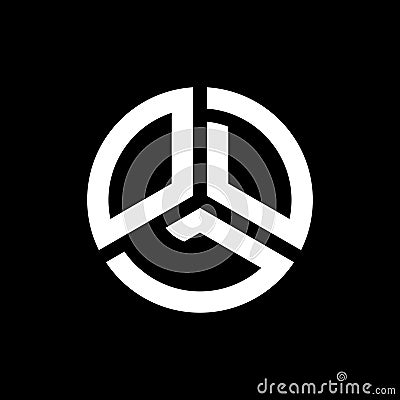 ODL letter logo design on black background. ODL creative initials letter logo concept. ODL letter design Vector Illustration